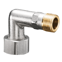 Oventrop Elbow Screw connection DN15 3/4 female thread M x1/2 male thread nickel-plated 1019365