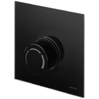 Oventrop Abdeckung mit Handrad Echtglas schwarz, fr Unibox RTL 1022788