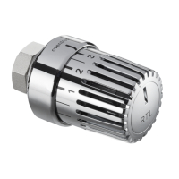 Oventrop Thermostat Uni RTLH chrome-plated 20-50 C for Backflow temperature limiter 1027172