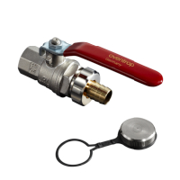 Oventrop Ms-Ball Valve with Hose connection DN15 1/2  female thread PN16 Temperature from -20 up to 120 C 1036154