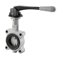 Oventrop Absperrklappe Mittelflansch mit Hebel, PN16, EPDM Dichtung, DN100 1048453