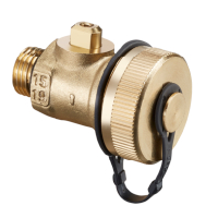Oventrop Connection-Set 1=1 F+E (=fill & drain) Ball Valve for Valves with classic  measuring technique Hydrocontrol 1060191