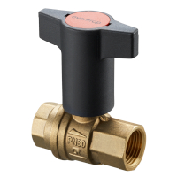 Oventrop Ball Valve EZB lever handle DN32 both ports 1 1/4 female thread PN30 brass 1079110
