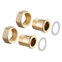 Oventrop Tailpipe connection set for Cocon QTZ 3/8 Set=2 Tailpipes with male thread flat-sealing with  M 1140791