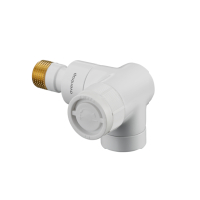 Oventrop Thermostatventil Baureihe E  DN15  1/2 , PN10, Wi.-Eck rechts, wei 1163463