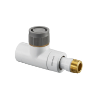 Oventrop-Thermostatventil  Baureihe E  DN15, Dg, wei, mit  QV  Ventileinsatz 1163662