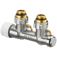 Oventrop Connection fixture Multiblock T 1/2 male thread x 3/4 male thread 1 and 2-pipe Brass  Elbow 1184034