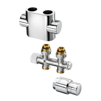 Oventrop Connection-Set for bathroom Radiator Multiblock T/Uni SH Dg Stainless steel design 1184383