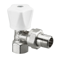 Oventrop Hand control Valve HR DN10 3/8 PN10 angle pattern Hand wheel white 1190503