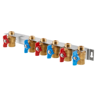 Oventrop Kugelhahnanschluss-Set fr  Regudis W-HTU , ohne Kaltwasserabgang 1341084