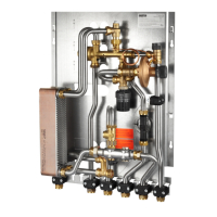 Oventrop Wohnungsstation  Regudis W-HTU  ohne Kaltw.-Abgang,WT kupfergel,15 l/min 1341231