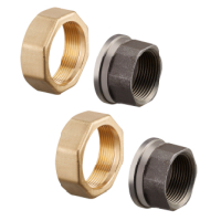 Oventrop Connection-Set for Regumat DN32 M G 2 and thread nozzle  1 1/4 female thread 2-fold 1350476
