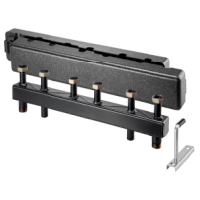 Oventrop Distributor for Regumat DN20 for 3 heating circuits steel 1351483