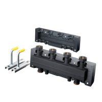 Oventrop Hydronic header/distributor combination HydroFix for Regumat DN25 for 3 heating circuits 1351699