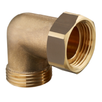 Oventrop Connection angle for boiler pipe work G1 male thread x G1 M 1359062