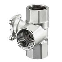 Oventrop 3-way Ball Valve DN50 PN16 female thread all over brass 1381194