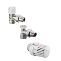 Oventrop Thermostatventil-Set, DN15 Eck, mit  Uni LH, AV9, Combi 2  1683704