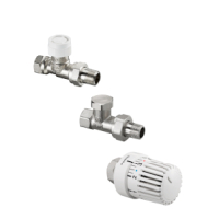 Oventrop Thermostatventil-Set, DN10 Durchgang, mit  Uni LH, AV9, Combi 2  1683803