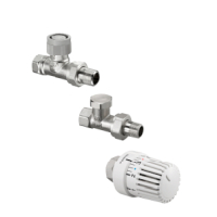 Oventrop Thermostatventil-Set, DN15 Durchgang, mit  Uni LH, AQ, Combi 2  1703164