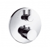 Hansgrohe Thermostatmischer Unterputz Ecostat F-Set chrom m.Absperrventil zyl.Griff 15701000
