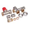 Danfoss Steigrohrventil f. 2-Rohranlagen Set RA-K HK:R 1/2 Anl.: 3/4 A 013G3342