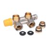 Danfoss Anschlussarmatur VHS-UN Heizkoe er R 1/2 Eck vernickelt 013G4741