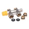 Danfoss Anschlussarmatur VHS-UN Heizkoe er R 1/2 Durchgang vernickelt 013G4742