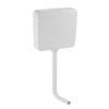 Geberit AP-Cistern AP127 alpine-white half-high hanging with Flush-stop flushing 127005111