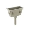 Geberit Trichter rechteckig PP grau d 50mm 295x145 mm m.eckigem Rand u.Ventilsieb 352389081