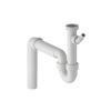 Geberit Spueltisch-Ablauf G1 1/2x40 mm weiss in PP Uni.-Abgangsbogen fuer ein Becken 152556111