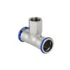 Geberit Mapress T-Stueck mit IG d 22xRp3/4x22 LABS-frei (Cr-Ni-Mo-Stahl) 81308