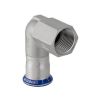 Geberit Mapress Adaptor angle 90 degrees  d18xRp1/2 with female thread silicone-free  CrNiMo steel  83804