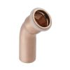 Geberit Mapress Copper Bend 45 degrees  diameter 108 with plain end 60713