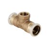 Geberit Mapress T-Stueck mit IG d 28xRp1/2x28 (Rg) 61359