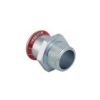 Geberit Mapress Carbon Steel Adaptor  with male thread d108xR4 zinc-plated 21725