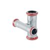 Geberit Mapress Carbon Steel pipe Cross  90 degrees  reduced,   offset d18x15 zinc-plated 21505