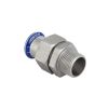 Geberit Mapress Adaptor Connection  d15xR1/2 flat-sealing with male thread CrNiMo steel  35360