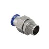 Geberit Mapress Adaptor Connection diameter 22xR3/4 with male thread flat-sealing silicone-free CrNiMo steel  85365