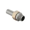 Geberit Mapress Adaptor Connection  d15xR1/2 with male thread and plain end CrNiMo steel  35400