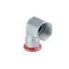 Geberit Mapress Carbon Steel Elbow Adaptor 90 degrees with female thread zinc-plated diameter 22 x Rp 1/2\
