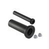 Geberit PE Anschlussgarnitur fuer WWC d 110 mit 2 chromfarbigen Deckkappen L: 300 mm 152439461