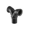 Geberit PE WWC-Doppelbogen 90  Grad DN90/90/90 fuer senkrechte Montage 308923141