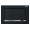 Geberit BetPl. Omega30, fr 2-Mengen-Sp. schwarz/glanzchrom/schwarz 115080KM1