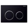 Geberit Flush plate Omega20,  for dual flush black/gloss-chrome/black 115085KM1