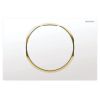 Geberit Betaetigungsplatte  Sigma10 fuer Spuel-Stopp-Spuelung KS weiss / gold-hochglanz / weiss 115758KK5