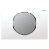 Geberit Operating sheet plate  Sigma10 for Flush-stop flushing KS white/silk-gloss  chrome-plated/silk-gloss  chrome-plated 115758KL5