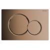 Geberit Sigma01 operating sheet plate  brass for dual flush 115770DT5