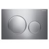 Geberit Flush plate Sigma20,  for dual flush gloss-chrome / matt-chrome / gloss-chrome 115882KH1