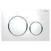 Geberit Flush plate Sigma20,  for dual flush white / gloss-chrome / white 115882KJ1