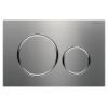 Geberit Flush plate Sigma20,  for dual flush Stainless steel gebrstet/polished/gebrstet 115882SN1